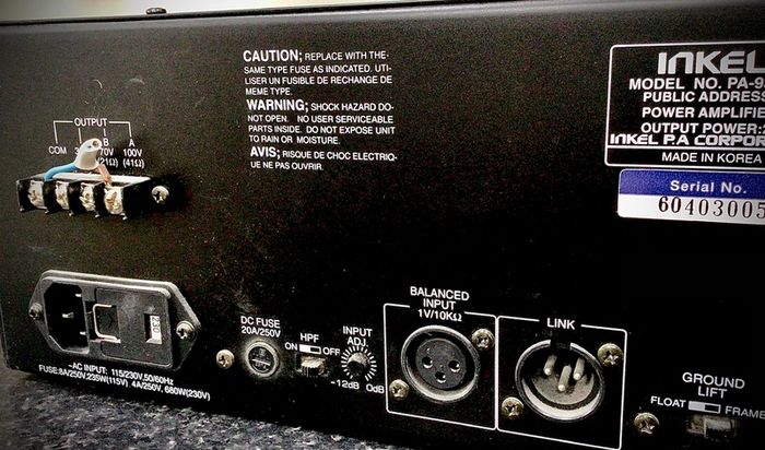 Inkel PA-9324 Public Address Power Amplifier