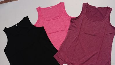 3 Womens new vest style tshirts