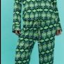 Fab Zara Bloggers Insta Famous Green Printed Co Ord Set Shirt and Wide Leg Trousers Image 8