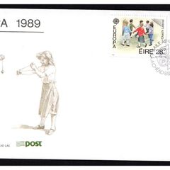 1989 Ireland Europa Children's Games Commemorative Stamp An Post First Day Cover (FDC)