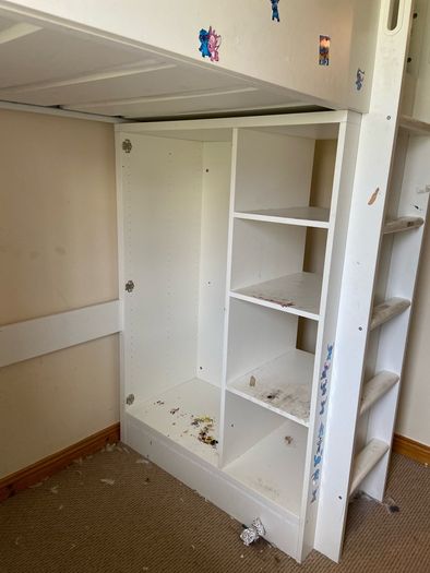 Ikea kids bed, desk and wardrobe