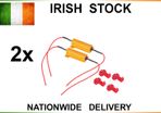 2x 50W 6 ohm Load Resistor Canbus Error Cancel Fix LED Fast Hyper Flash Blinking Car Motorbike