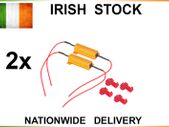 2x 50W 6 ohm Load Resistor Canbus Error Cancel Fix LED Fast Hyper Flash Blinking Car Motorbike