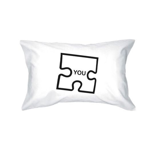 Funny Me and You JIgsaw pieces Cushion covers