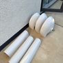 3 Modern White Bathroom Basins Wash Hand Basins  Excellent Condition Image 2
