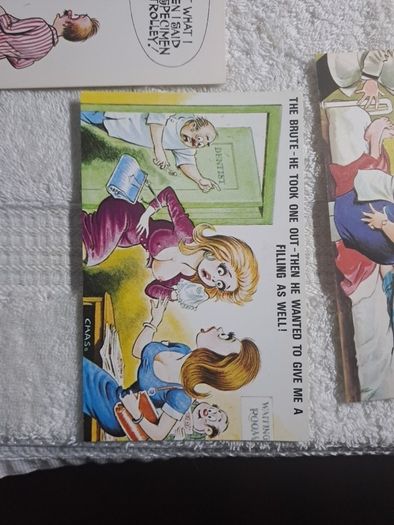 5 Bamforth Doctor,Dentist,Nurse saucy postcards (4)