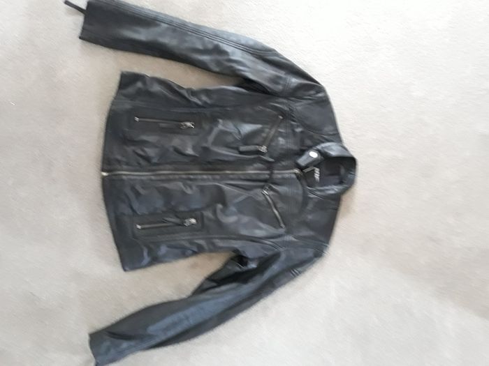 New Black Leather Jacket - womans