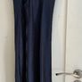Brand New ASOS design Navy Satin Cowl Neck Maxi Dress UK 16 Image 4