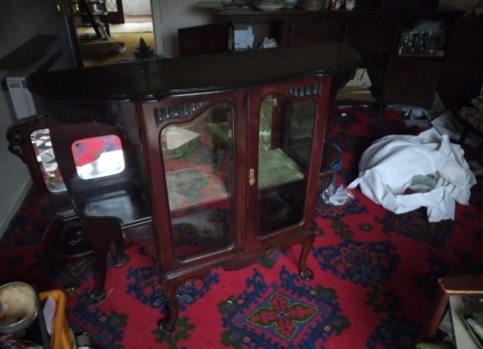vintage sideboard display cabinet