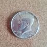 1968 D. Half Dollar Kennedy and 1969 Liberty quarter dollar Image 2