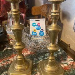 Brass vintage candle sticks