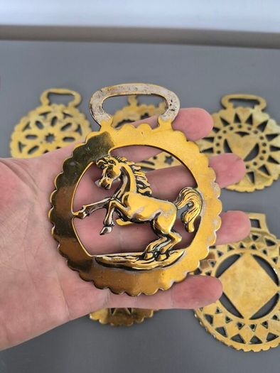 Antique  Horse Brass: Vintage Harness Ornament