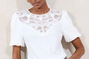 New Lipsy Lace Detail Top