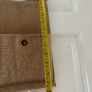 Rustic Burlap Wall Organizer Vintage Style Hanging Storage with Wooden Accents Image 5