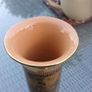 Tall oro potiche or gold porcelain 24 ct gold vase w/ Greek myths, D18 Image 4