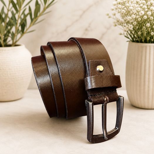 Unisex Premium Genuine Leather Belt Classic Stylish Waist Belt Durable Formal & Casual Designer Belt