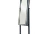 Mirror Jewellery Stand Grey MDF Wood