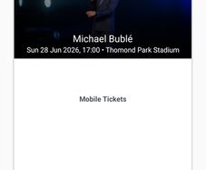 4 Michael Buble Tickets Thomond Park
