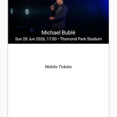 4 Michael Buble Tickets Thomond Park