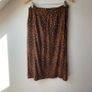 Monsoon Leopard Print Midi Skirt with Side Tie Accen Image 5