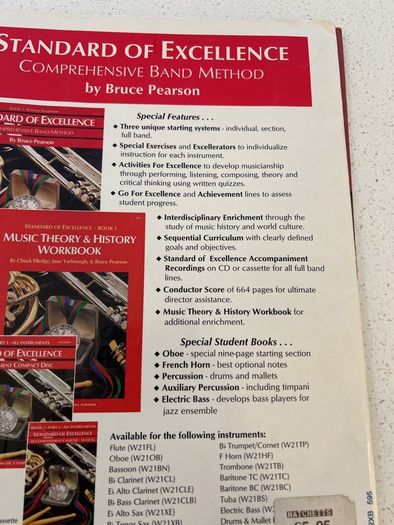 Standard Of Excellence Comp Band Method by Bruce Pearson
