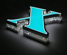Acrylic Outdoor Signboard with Backlighting and Metal Edging