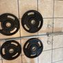 Perfect Urethane Pro Olympic Weights, 6 Ft Bar + New Nike  Gloves! Image 4