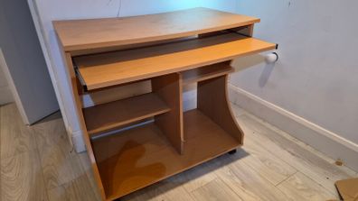 FREE Computer Desk with Pull-Out Keyboard Tray & Storage