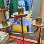 Pair Brass Candlestands Image 2