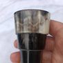 Collapsible Campaign Horn Tot Cup with Original Leather Case. Image 5