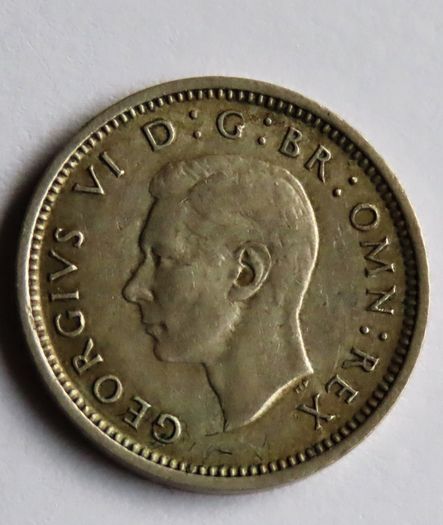 Silver Threepence 1938 3D