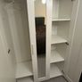 IKEA white wardrobe with full length mirror Image 3