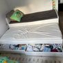 Single Bed with underbed (SLAKT - Bed frame with underbed and storage, white, 90x200 cm) Image 3