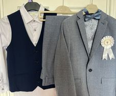 Boys communion suit 5piece slim/ skinny fit