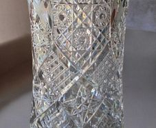 Huge Vintage Very Heavy Crystal Floor Vase 45cm