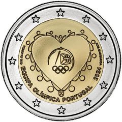 Portugal 2 Euro Commemorative Coin 2024 - Portuguese Olympic Team 2024. Uncirculated.