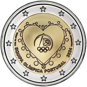 Portugal 2 Euro Commemorative Coin 2024 - Portuguese Olympic Team 2024. Uncirculated.