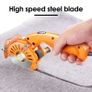Fabric Cutting machine 100mm Rotating Fabric Cutting Machine 27mm Cutting Height Electric Rotating Cutting Machine Orange Image 6