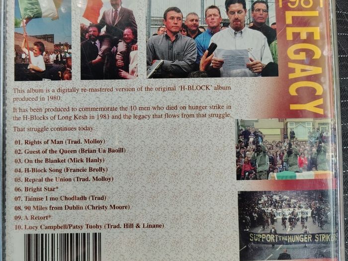 H Block - CD (1981) The Legacy of The 1981 Hunger Strike - Republican Protest VG+ Folk Trad