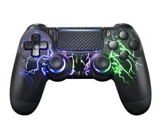 Wireless Controller for PS4 with Touch Pad Hall joystick 9 Lights 3.5MM Audio Jack Wireless Controller for PS4 PS3 PS5 Pro Slim PC