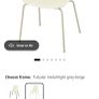 Ikea chairs pink and cream Image 4