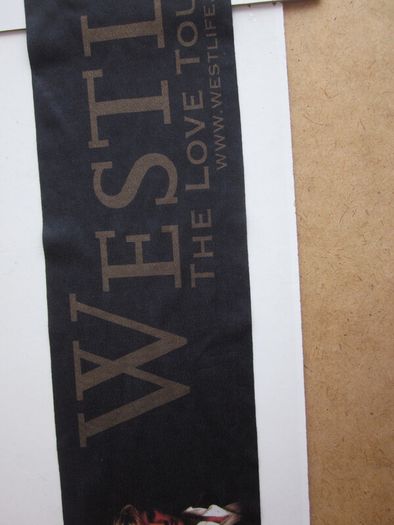 Vintage Westlife Fringe Scarf "The Love Tour 2007"