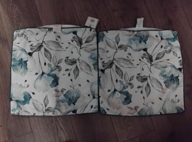 floral cushion covers 45cm by 45cm  new