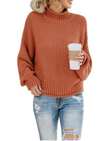 Women Turtleneck Oversized Jumper