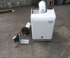 baxi boiler and pump and clock