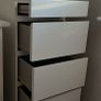 tall chest of drawers white Image 3