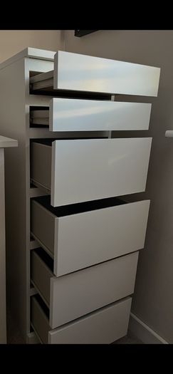 tall chest of drawers white