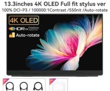13.3" 4K OLED portable touch monitor