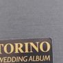 Large torino  wedding square brown leather  photo album 36 x 36 cm with gold page trime edge.  Is no box Image 3