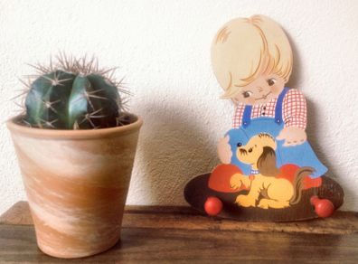 Lovely Vintage 80s Coat Rack for kids bedroom